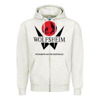 Oatmeal Heather wolfsheim german music Zipper Hoodie - linhVisuals