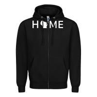 Black home in wisconsin love u.s Zipper Hoodie - linhVisuals