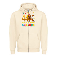 44 Years Old Birthday Sloth Dabbing 44th Birthday Sloth Zipper Hoodie | Teevron