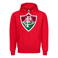 Red the-fluminense-pen Zipper Hoodie - linhVisuals