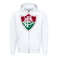 White the-fluminense-pen Zipper Hoodie - linhVisuals