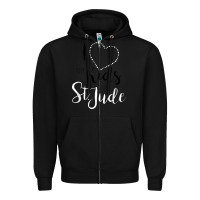 Black i love and heart the kids of st jude shirt for runners Zipper Hoodie - linhVisuals