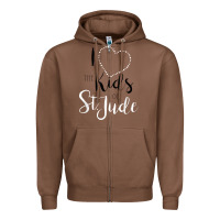 Chestnut i love and heart the kids of st jude shirt for runners Zipper Hoodie - linhVisuals