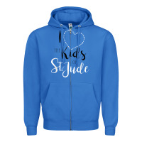 True Royal i love and heart the kids of st jude shirt for runners Zipper Hoodie - linhVisuals