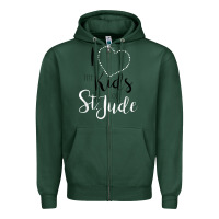 Sports Green i love and heart the kids of st jude shirt for runners Zipper Hoodie - linhVisuals