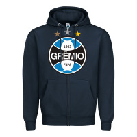 Navy the-grêmio-pen Zipper Hoodie - linhVisuals