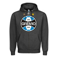 Charcoal Heather the-grêmio-pen Zipper Hoodie - linhVisuals