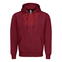 Burgundy tonight alive Zipper Hoodie - linhVisuals