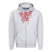 Heather Grey tonight alive Zipper Hoodie - linhVisuals