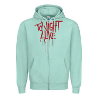 Seafoam tonight alive Zipper Hoodie - linhVisuals