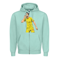 Seafoam Diogo Jota Zipper Hoodie - linhVisuals