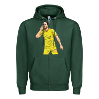 Sports Green Diogo Jota Zipper Hoodie - linhVisuals