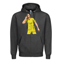 Charcoal Heather Diogo Jota Zipper Hoodie - linhVisuals