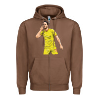 Chestnut Diogo Jota Zipper Hoodie - linhVisuals