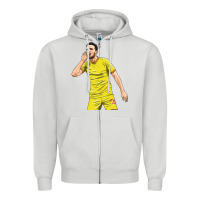 Dove Grey Diogo Jota Zipper Hoodie - linhVisuals