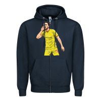 Navy Diogo Jota Zipper Hoodie - linhVisuals