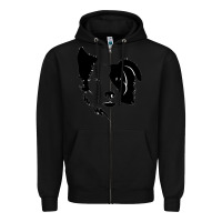 Black dog, collie, dogs, collies, border collies, puppy, sheepdog Zipper Hoodie - linhVisuals