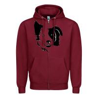 Burgundy dog, collie, dogs, collies, border collies, puppy, sheepdog Zipper Hoodie - linhVisuals