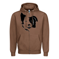 Chestnut dog, collie, dogs, collies, border collies, puppy, sheepdog Zipper Hoodie - linhVisuals