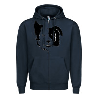 Navy dog, collie, dogs, collies, border collies, puppy, sheepdog Zipper Hoodie - linhVisuals