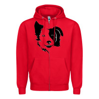 Red dog, collie, dogs, collies, border collies, puppy, sheepdog Zipper Hoodie - linhVisuals