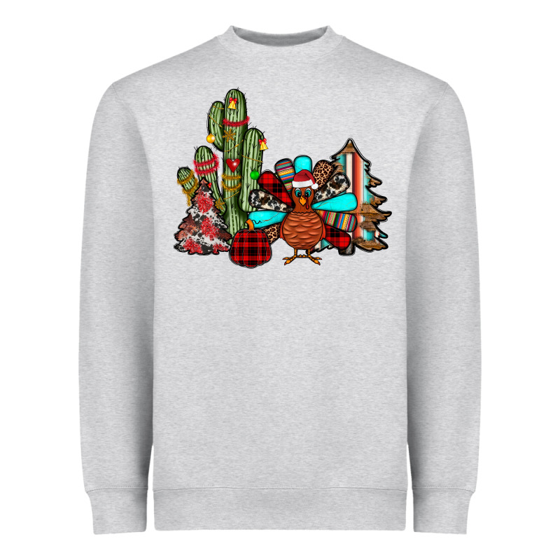 Christmas Turkey Heavyweight Sweatshirt by JahusDesignShop | Teevron
