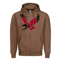 Chestnut eastern washington eagles Zipper Hoodie - linhVisuals