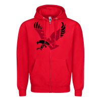 Red eastern washington eagles Zipper Hoodie - linhVisuals