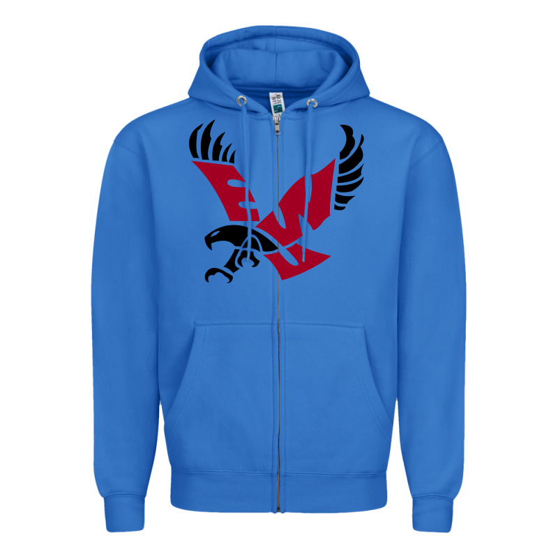 Eastern Washington Eagles Zipper Hoodie by linhVisuals | Teevron