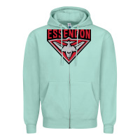 Seafoam essendon fc Zipper Hoodie - linhVisuals