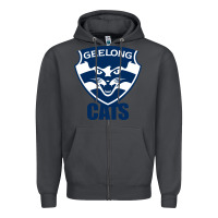 Smoke geelong cats Zipper Hoodie - linhVisuals