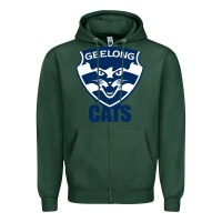Sports Green geelong cats Zipper Hoodie - linhVisuals
