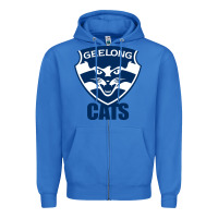 True Royal geelong cats Zipper Hoodie - linhVisuals