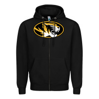 Black missouri tigers Zipper Hoodie - linhVisuals