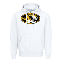 White missouri tigers Zipper Hoodie - linhVisuals