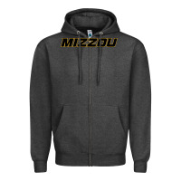 Charcoal Heather mizzou athletics Zipper Hoodie - linhVisuals