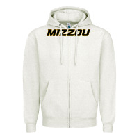 Oatmeal Heather mizzou athletics Zipper Hoodie - linhVisuals