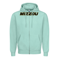 Seafoam mizzou athletics Zipper Hoodie - linhVisuals