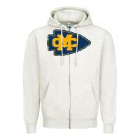 Oatmeal Heather mississippi choctaws Zipper Hoodie - linhVisuals