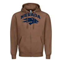 Chestnut nevada wolf pack Zipper Hoodie - linhVisuals