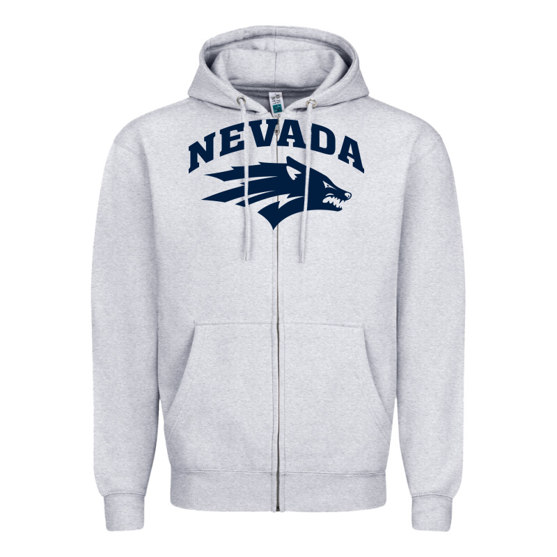 Nevada Wolf Pack Zipper Hoodie by linhVisuals | Teevron