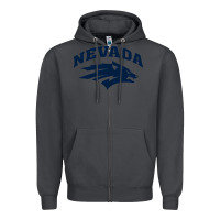 Smoke nevada wolf pack Zipper Hoodie - linhVisuals
