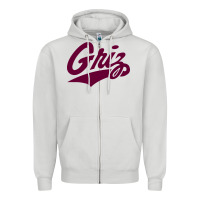Dove Grey montana griz Zipper Hoodie - linhVisuals
