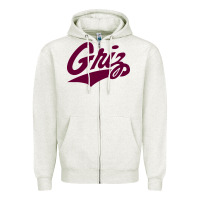 Oatmeal Heather montana griz Zipper Hoodie - linhVisuals