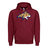 Burgundy montana state bobcats Zipper Hoodie - linhVisuals