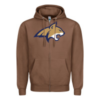 Chestnut montana state bobcats Zipper Hoodie - linhVisuals