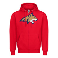 Red montana state bobcats Zipper Hoodie - linhVisuals