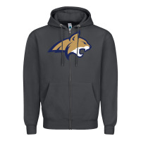Smoke montana state bobcats Zipper Hoodie - linhVisuals