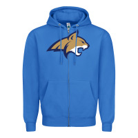 True Royal montana state bobcats Zipper Hoodie - linhVisuals