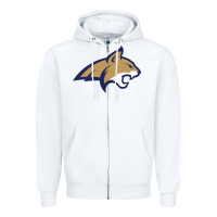 White montana state bobcats Zipper Hoodie - linhVisuals